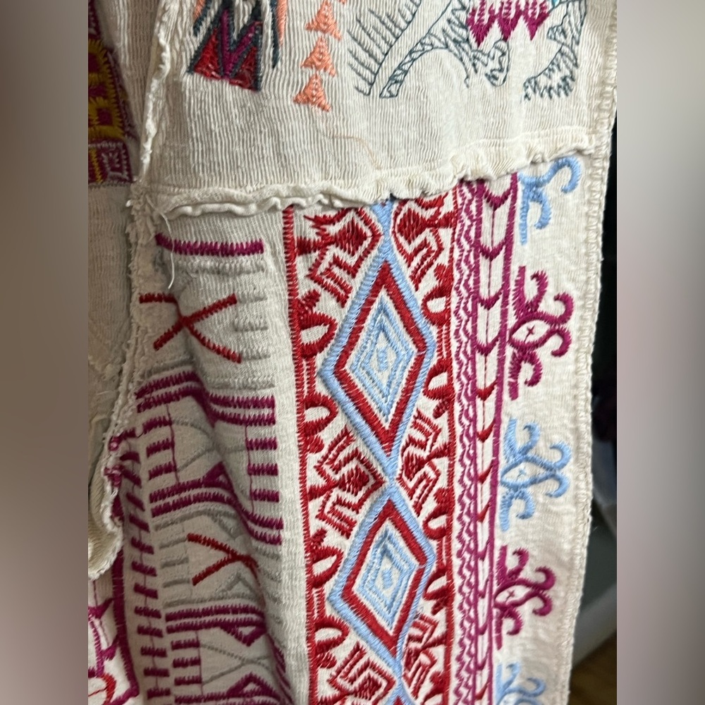 🌺 Johnny Was BIYA Embroidered Hooded Boho Cardigan Jacket Ivory Festival, medium - Picture 14 of 14